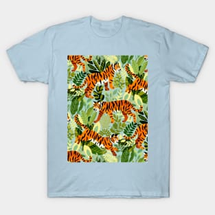 Bright Tiger Jungle Pattern T-Shirt